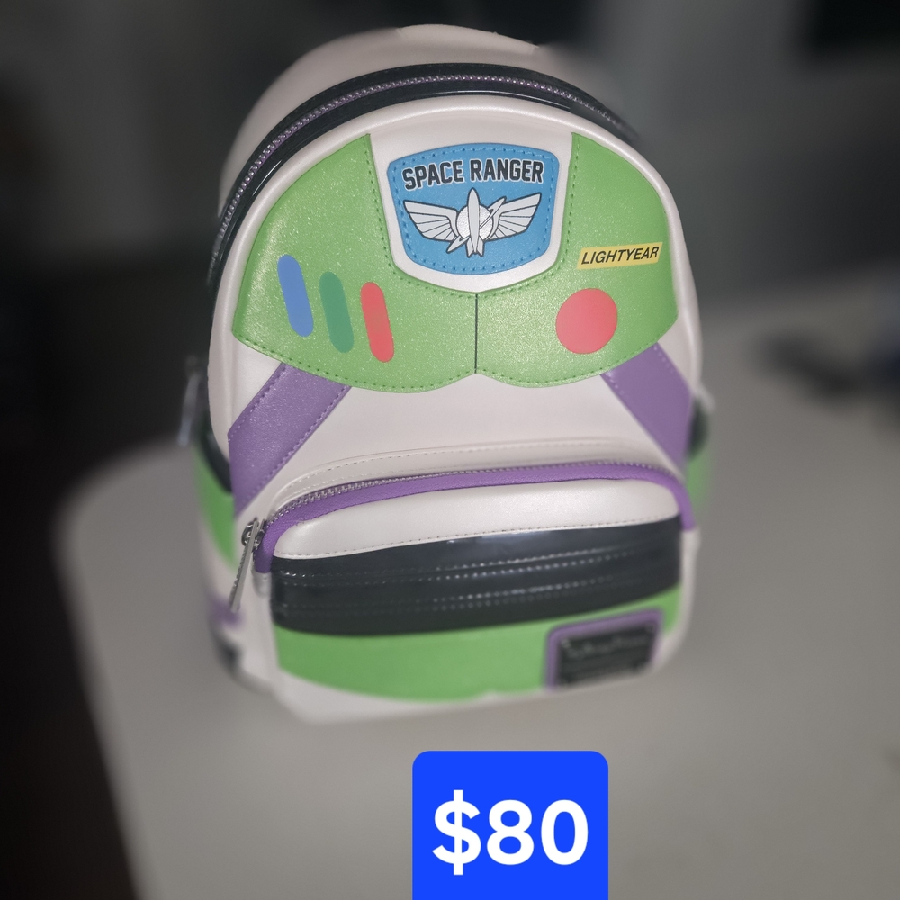Loungefly Space Ranger Backpack - Green and Purple